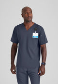 Murphy Scrub TopGrey's Anatomy Spandex StretchGRST079-STEEL-XS