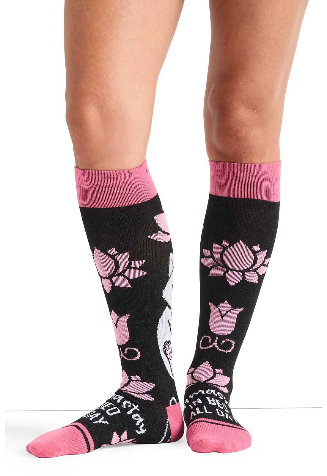 Namastay Compression SocksCherokee LegwearPRINTSUPPORT-NAMAD
