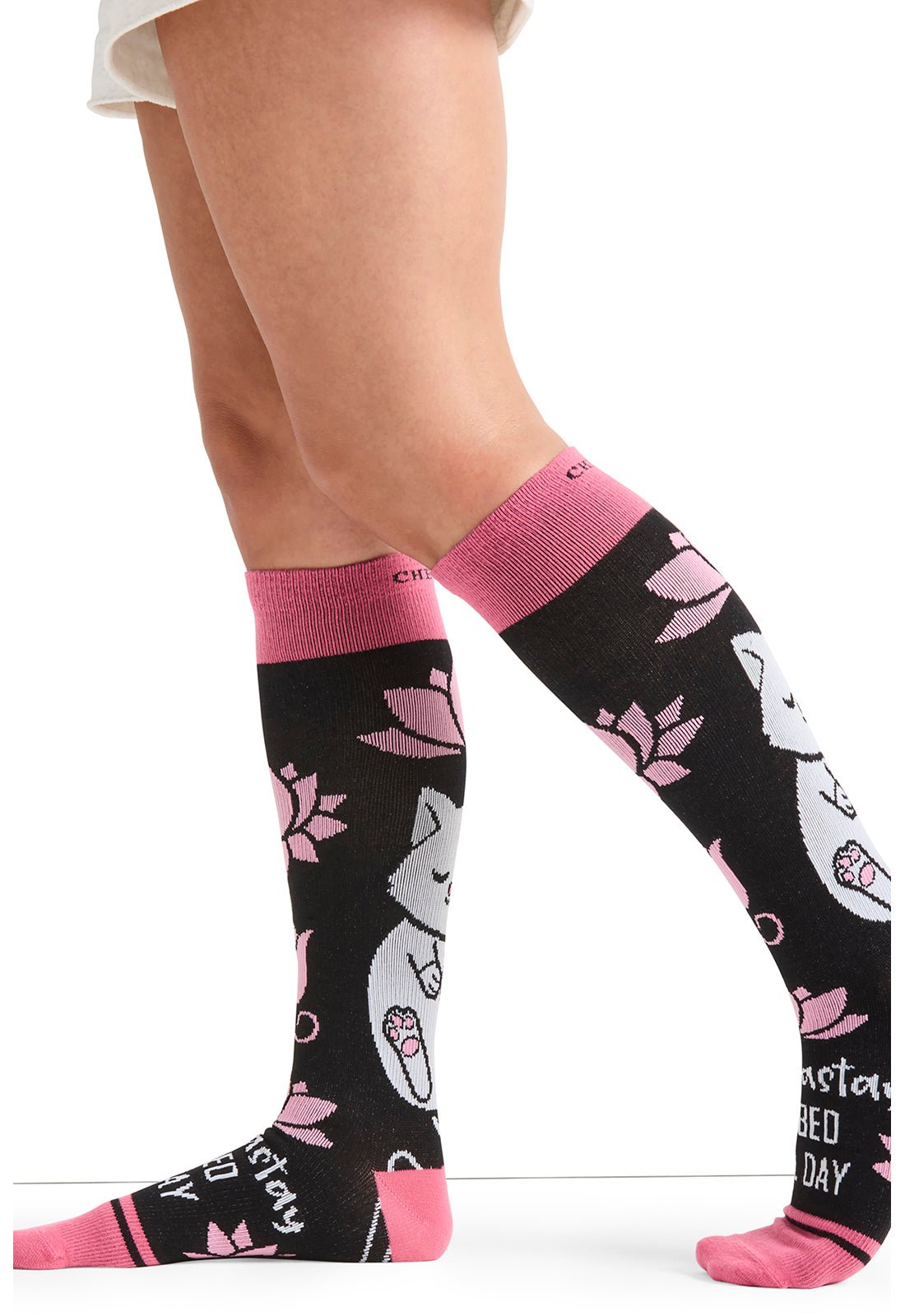 Namastay Compression SocksCherokee LegwearPRINTSUPPORT-NAMAD