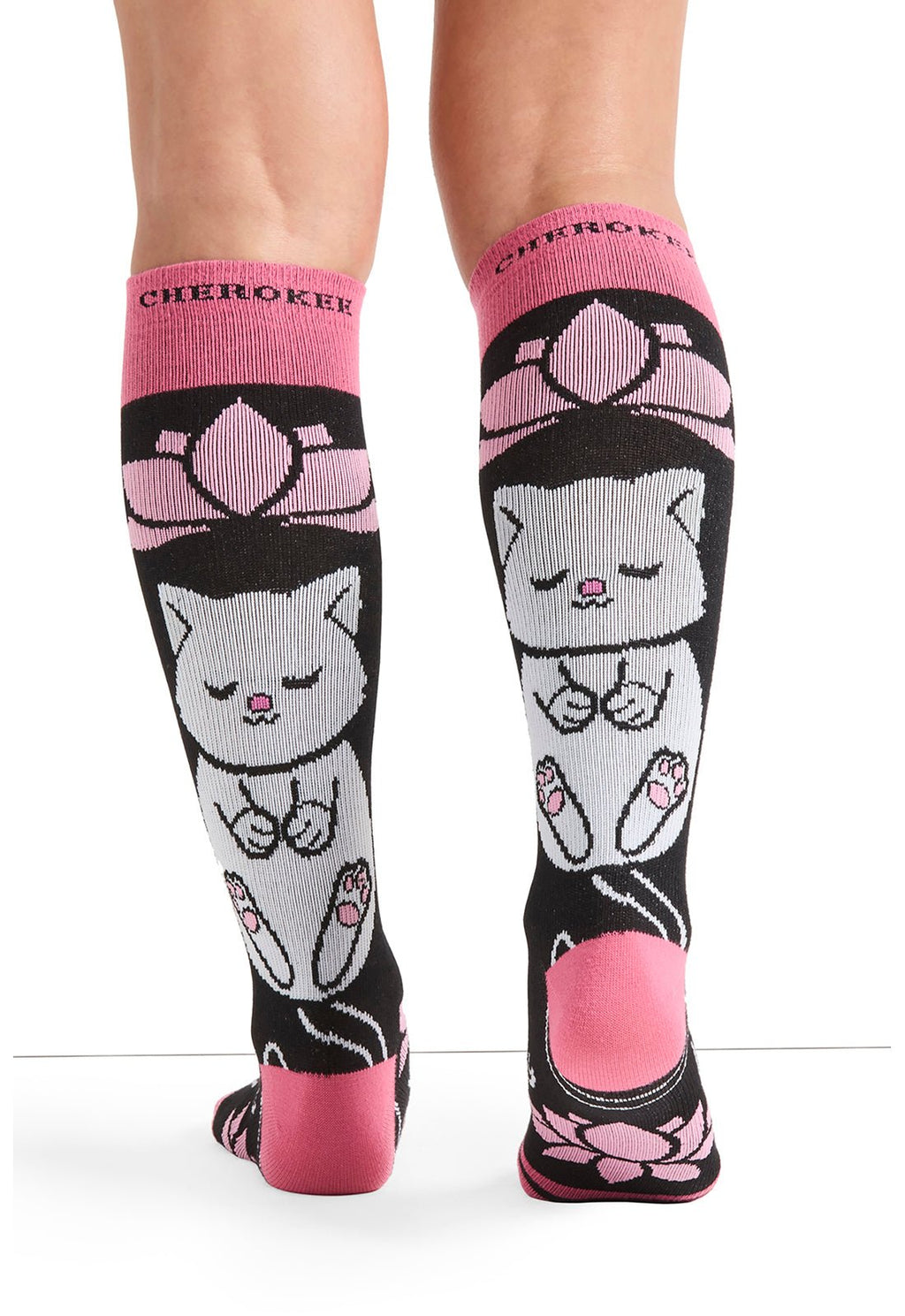 Namastay Compression SocksCherokee LegwearPRINTSUPPORT-NAMAD