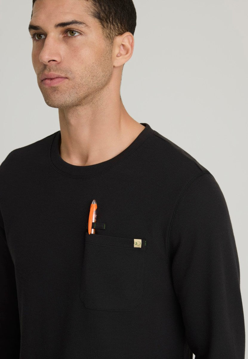 Nomad Waffle Knit Long Sleeve TopGrey's Anatomy EvolveGSST256-BLACK-XS