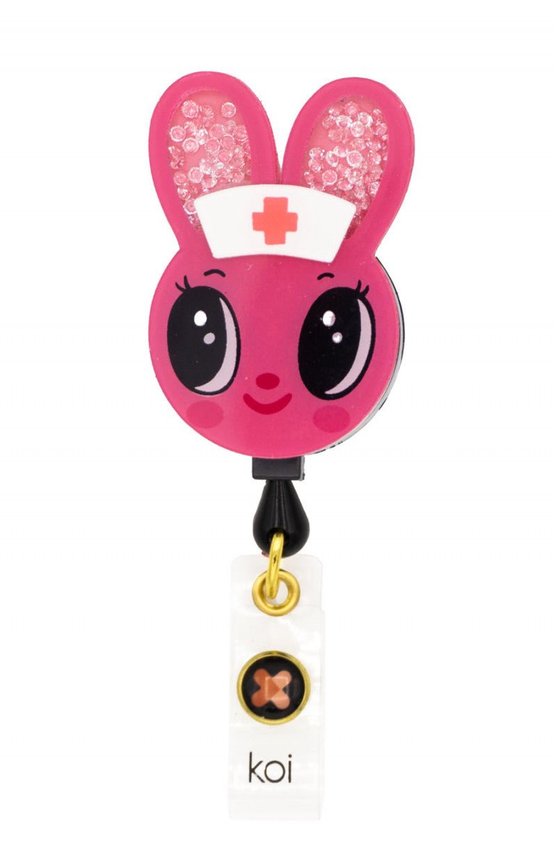 Nurse Bunny - Retractable ID Badge HolderkoiA156A-NBN