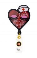 Nurse Heart - Retractable ID Badge HolderkoiA156A-NRH