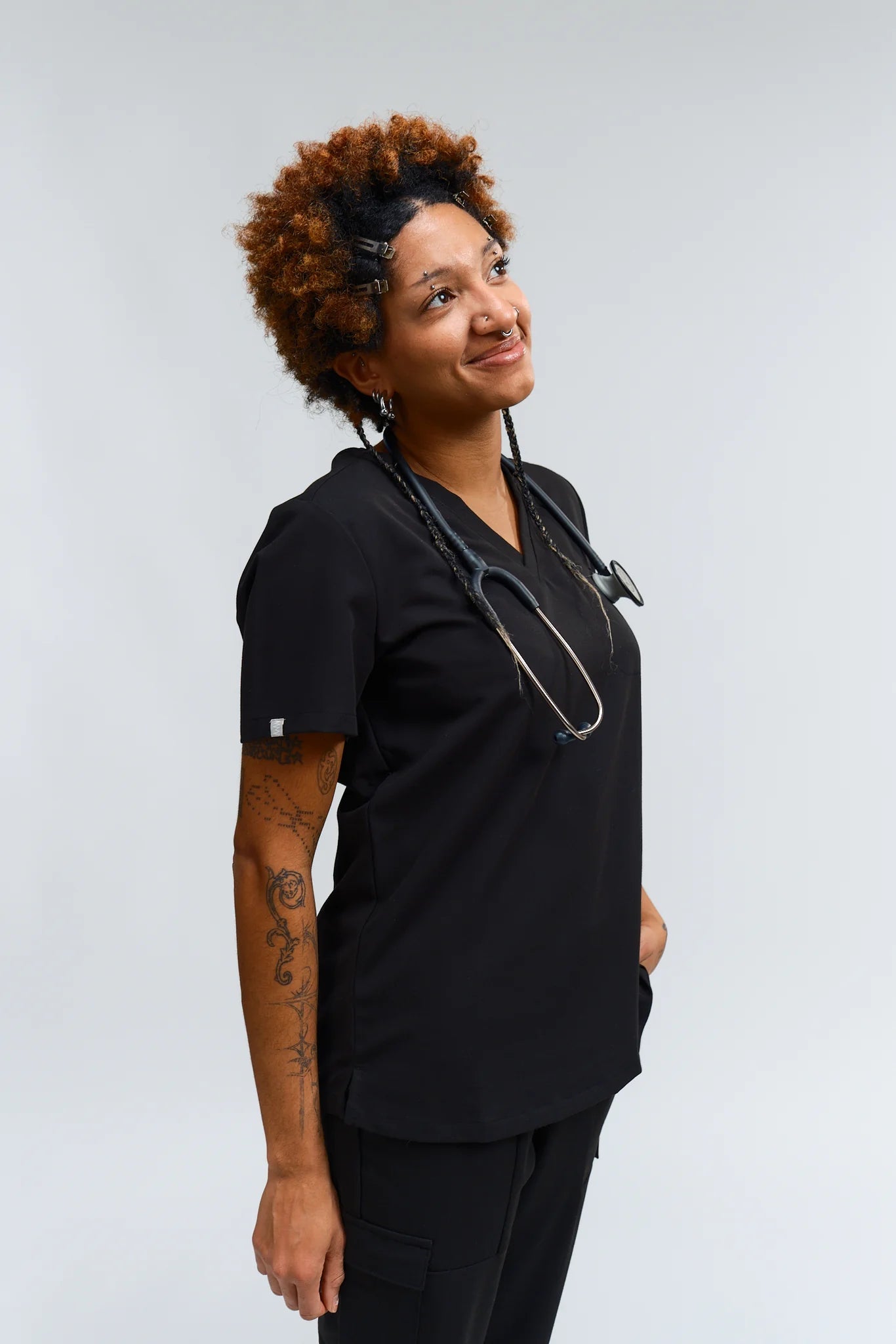Olivia Tuck - In Scrub TopJOIIAOLIVIA-BLACK-XS