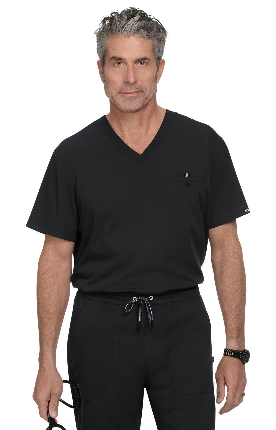 On Call Men's 1 - Pocket Tuck - In Scrub Topkoi Next Gen671-BLACK-XS