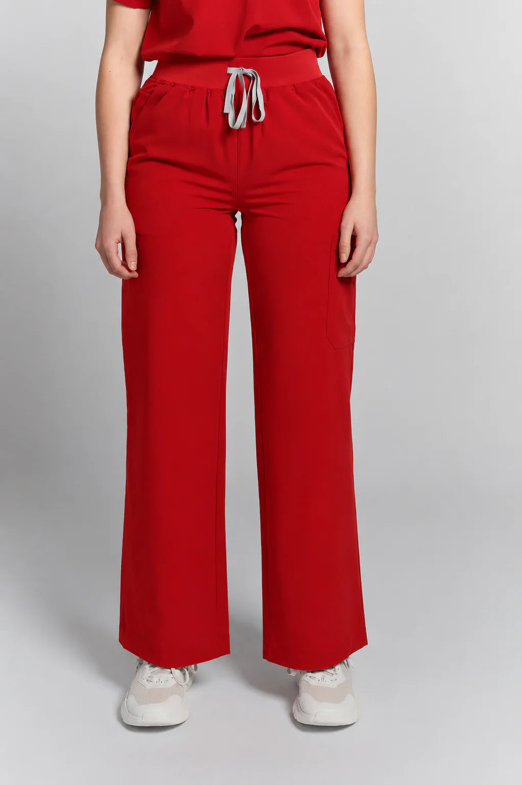 ACE High-Waisted Wide Leg Scrub Pants