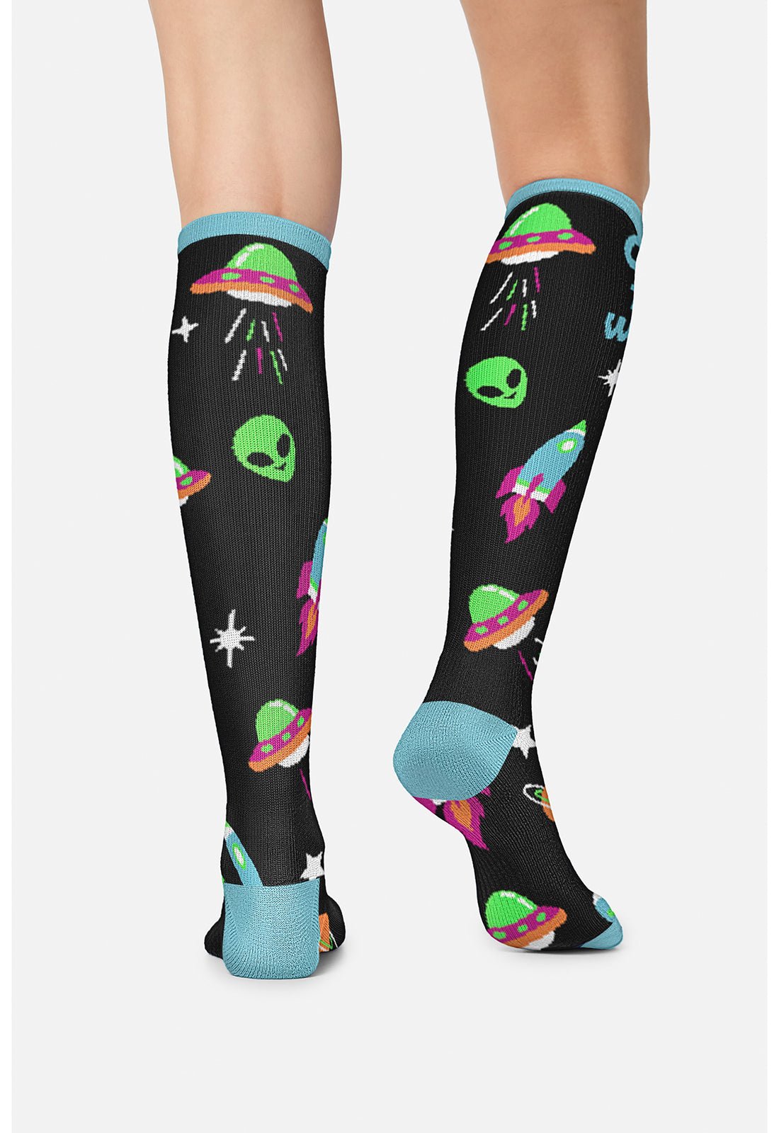 Outta This World Compression SocksCherokee LegwearPRINTSUPPORT-OUTTW