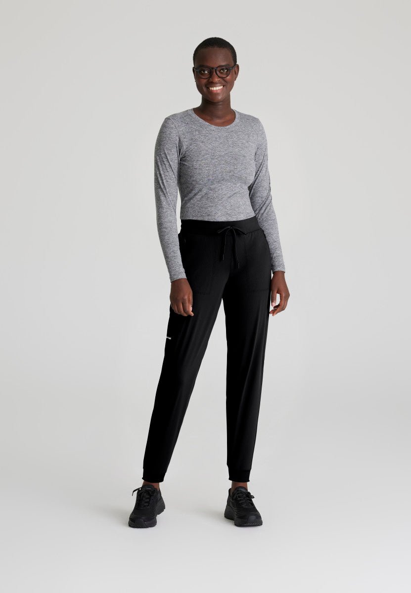 Pace High - Rise Scrub JoggerSkechers Slip - ins by BarcoSKP669-BLACK-XXS