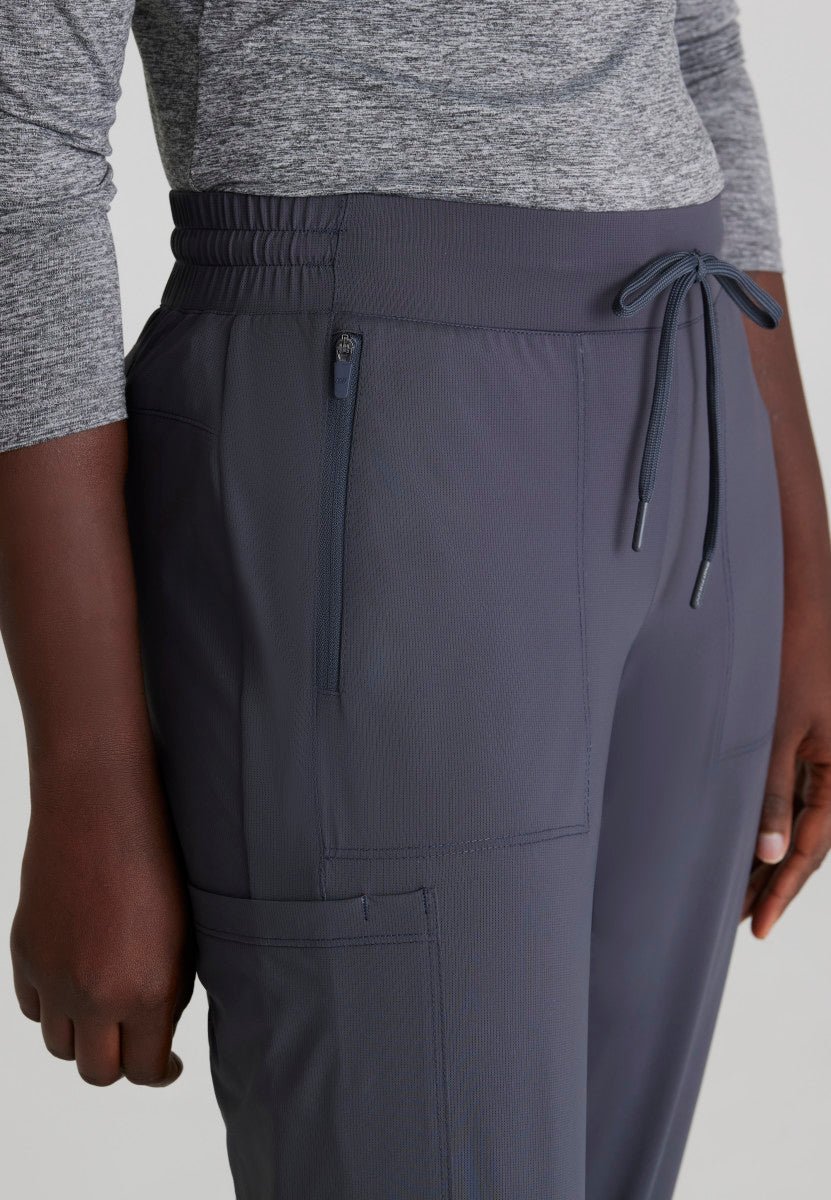 Pace High - Rise Scrub JoggerSkechers Slip - ins by BarcoSKP669-PEWTER-XXS