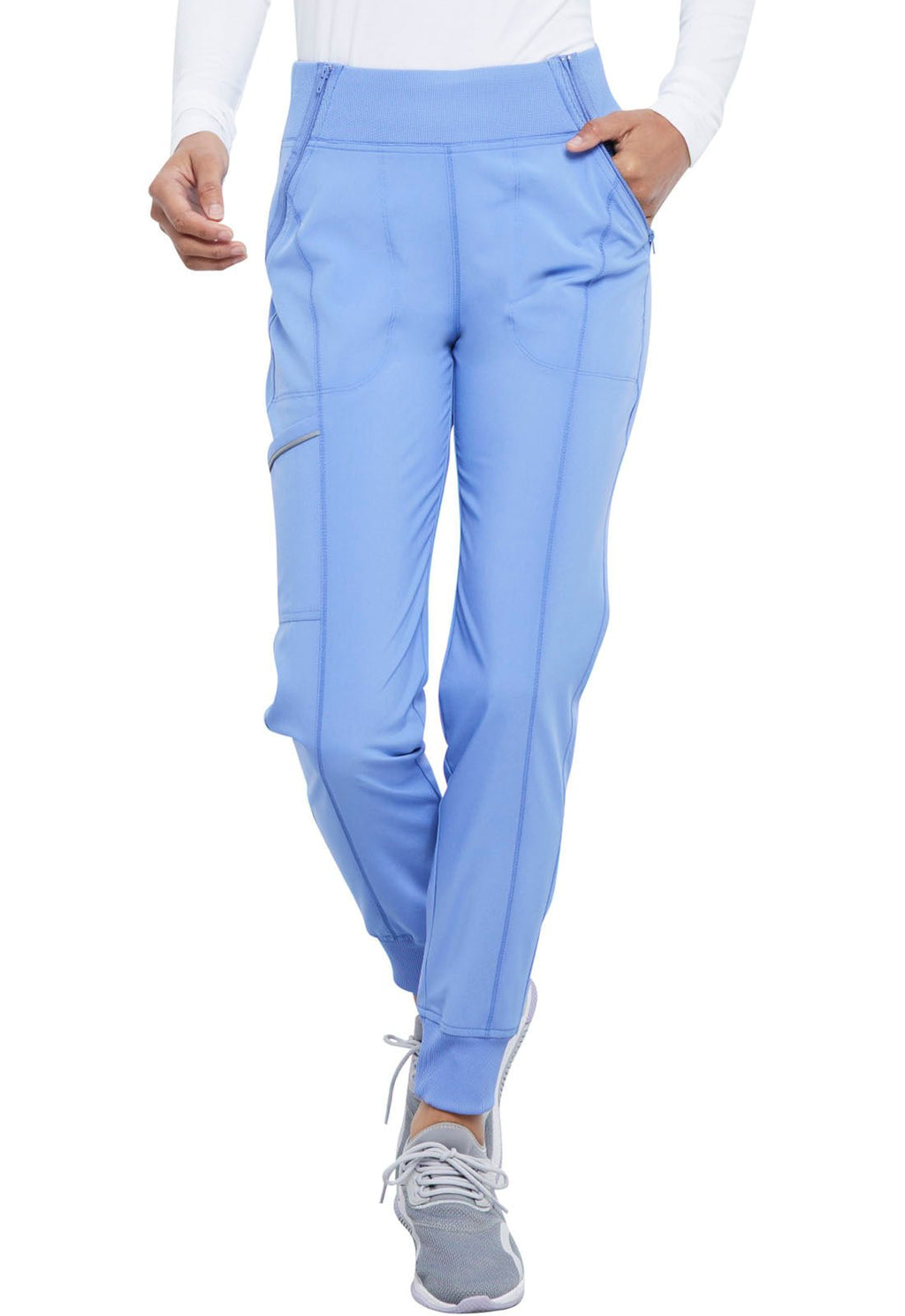 Petite Infinity Mid Rise Zipper Scrub JoggerCherokee InfinityCK110AP-CEIL-XXS