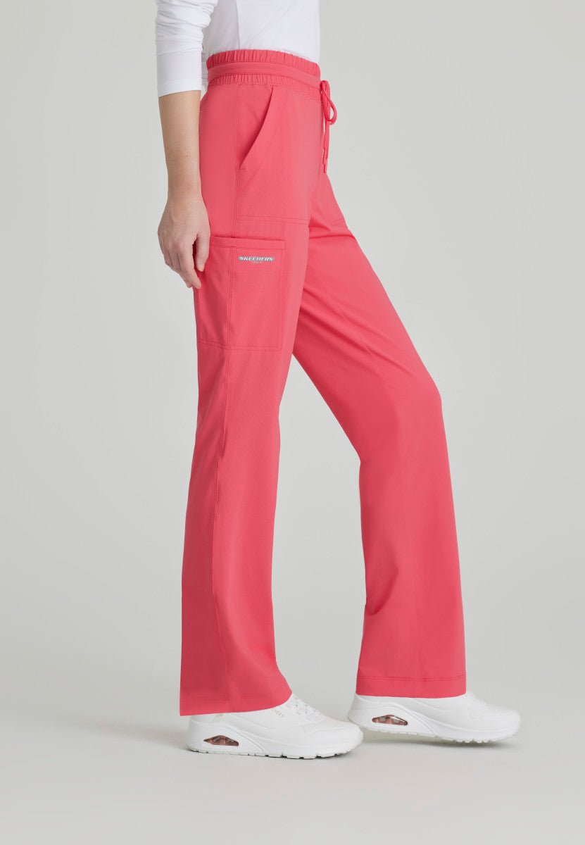 Petite Reach Slim And Straight Scrub PantSkechers Slip - insSKP668P-PUNCHPINK-XXS