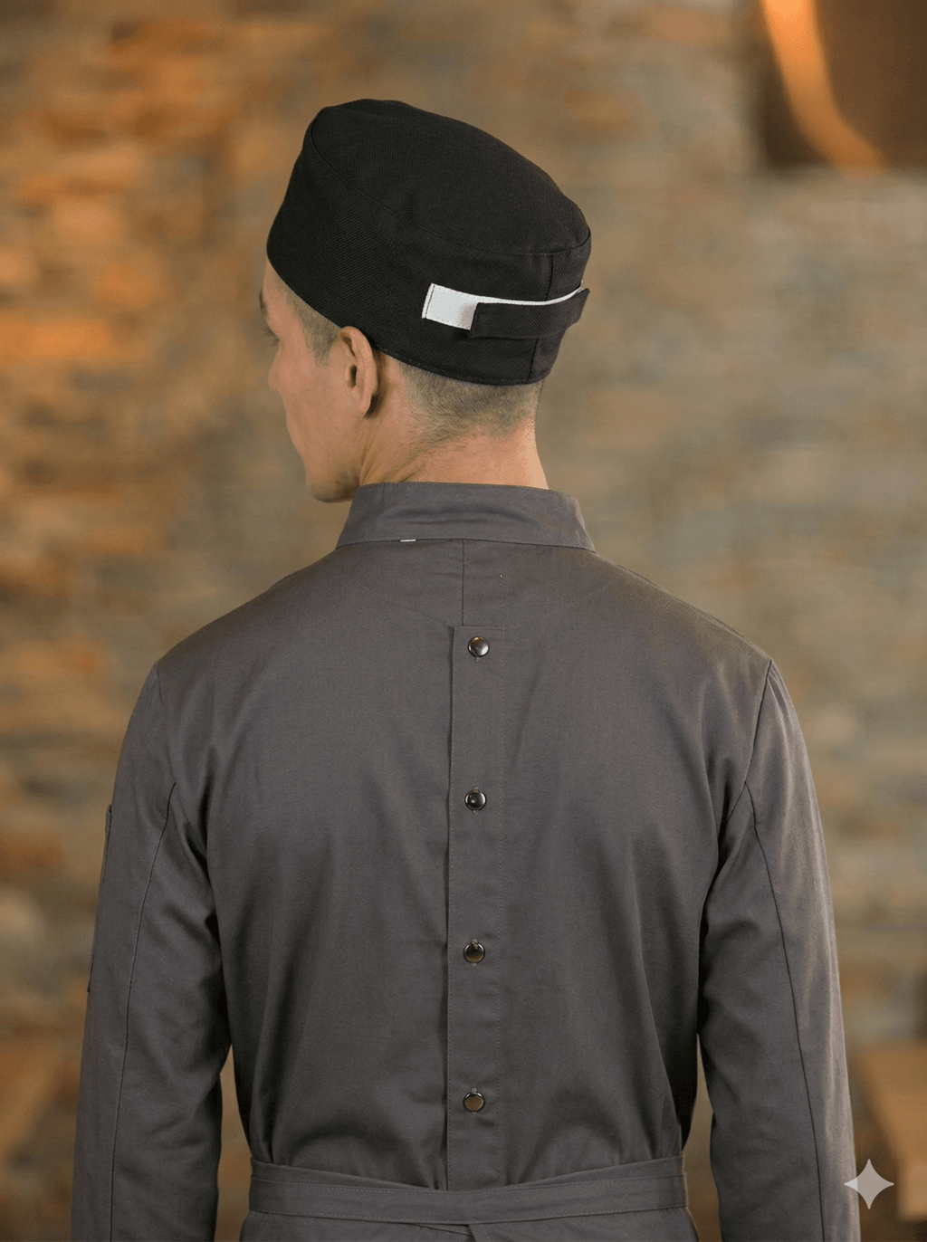 Pill Box Cap with Mesh TopPremium Uniforms1635-BLACK