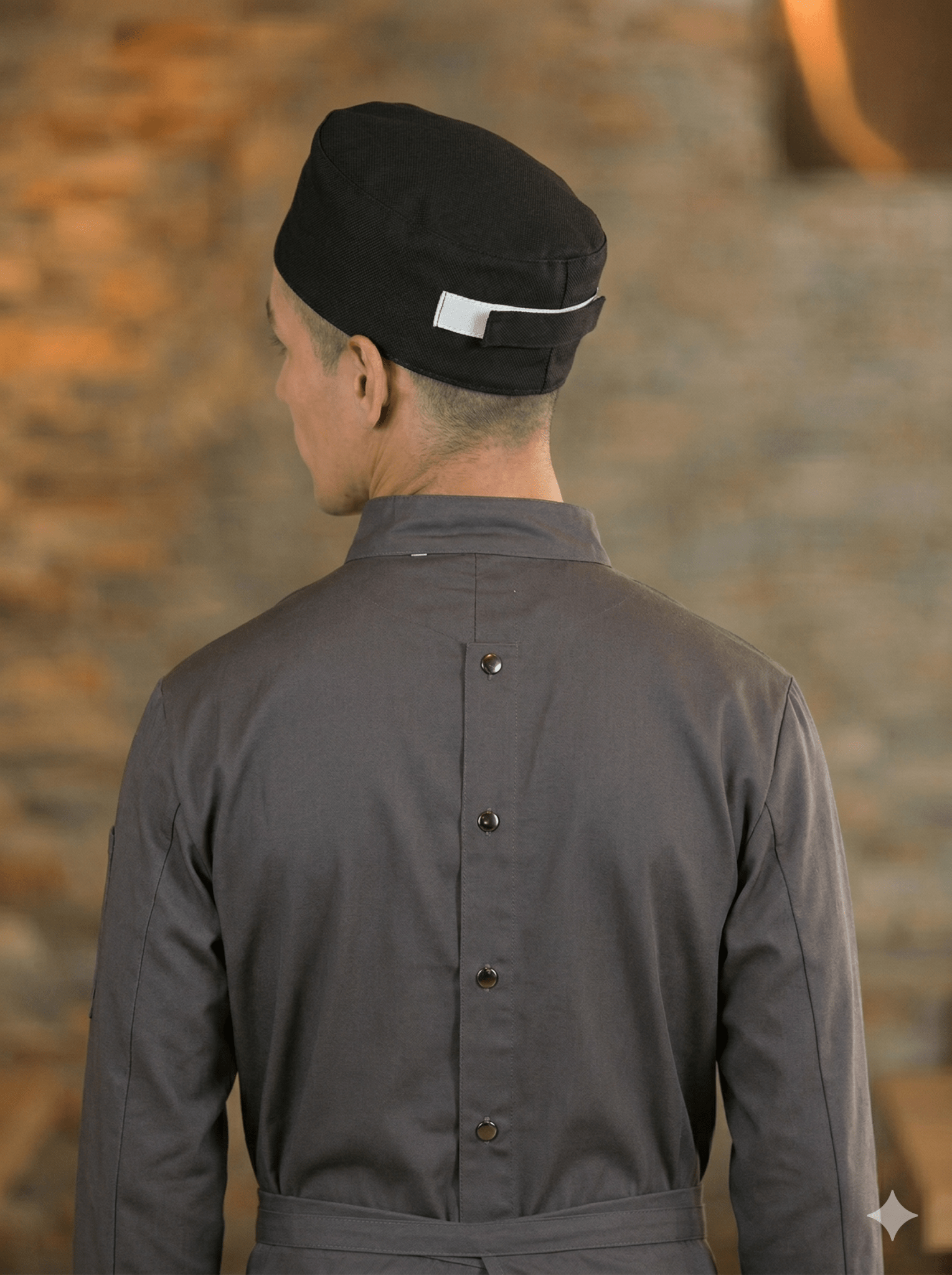 Pill Box Cap with Mesh TopPremium Uniforms1635-BLACK