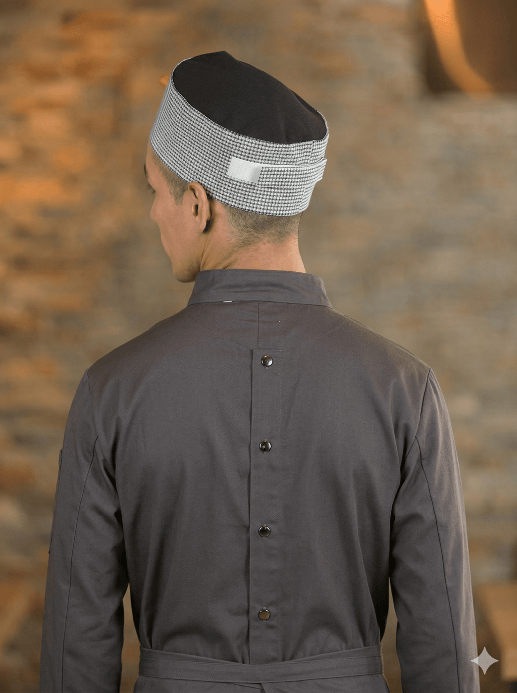 Pill Box Cap with Mesh TopPremium Uniforms1635-CHECK