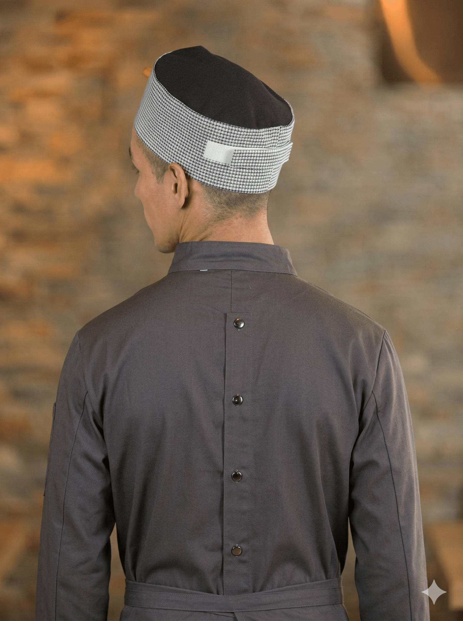 Pill Box Cap with Mesh TopPremium Uniforms1635-CHECK