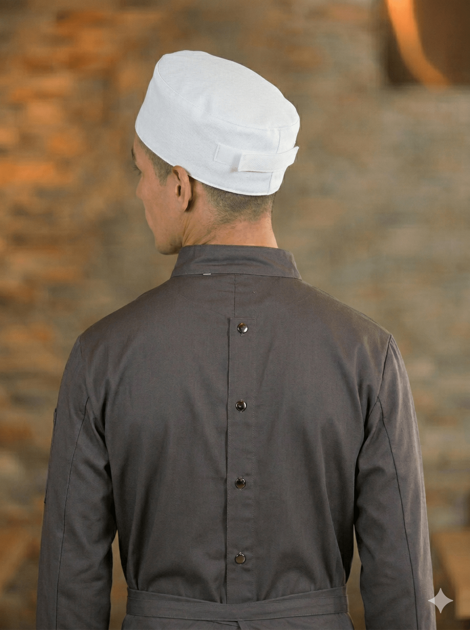 Pill Box Cap with Mesh TopPremium Uniforms1635-WHITE