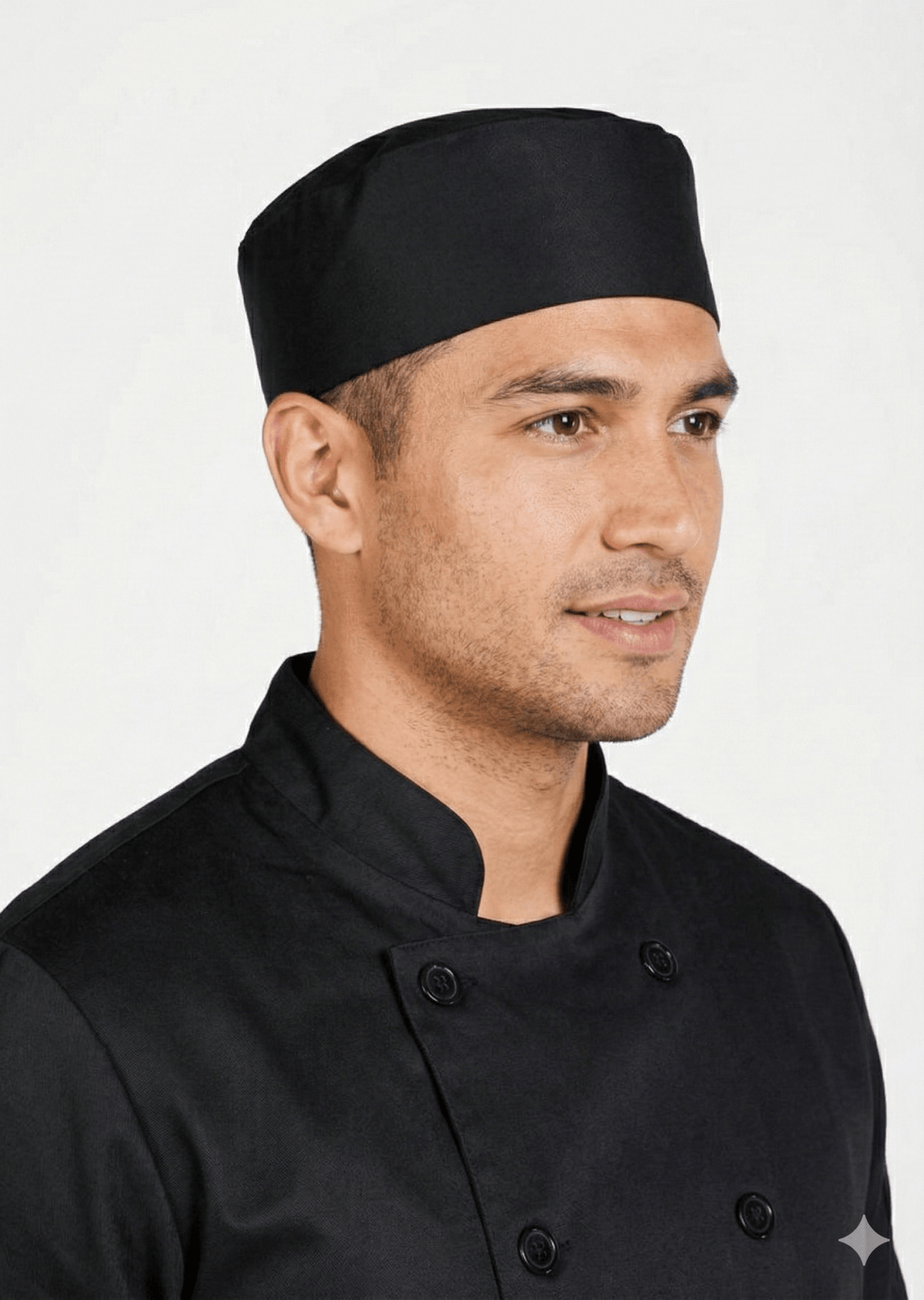 Pillbox Chef Hat – Adjustable Solid TopMobbCF450-BLACK