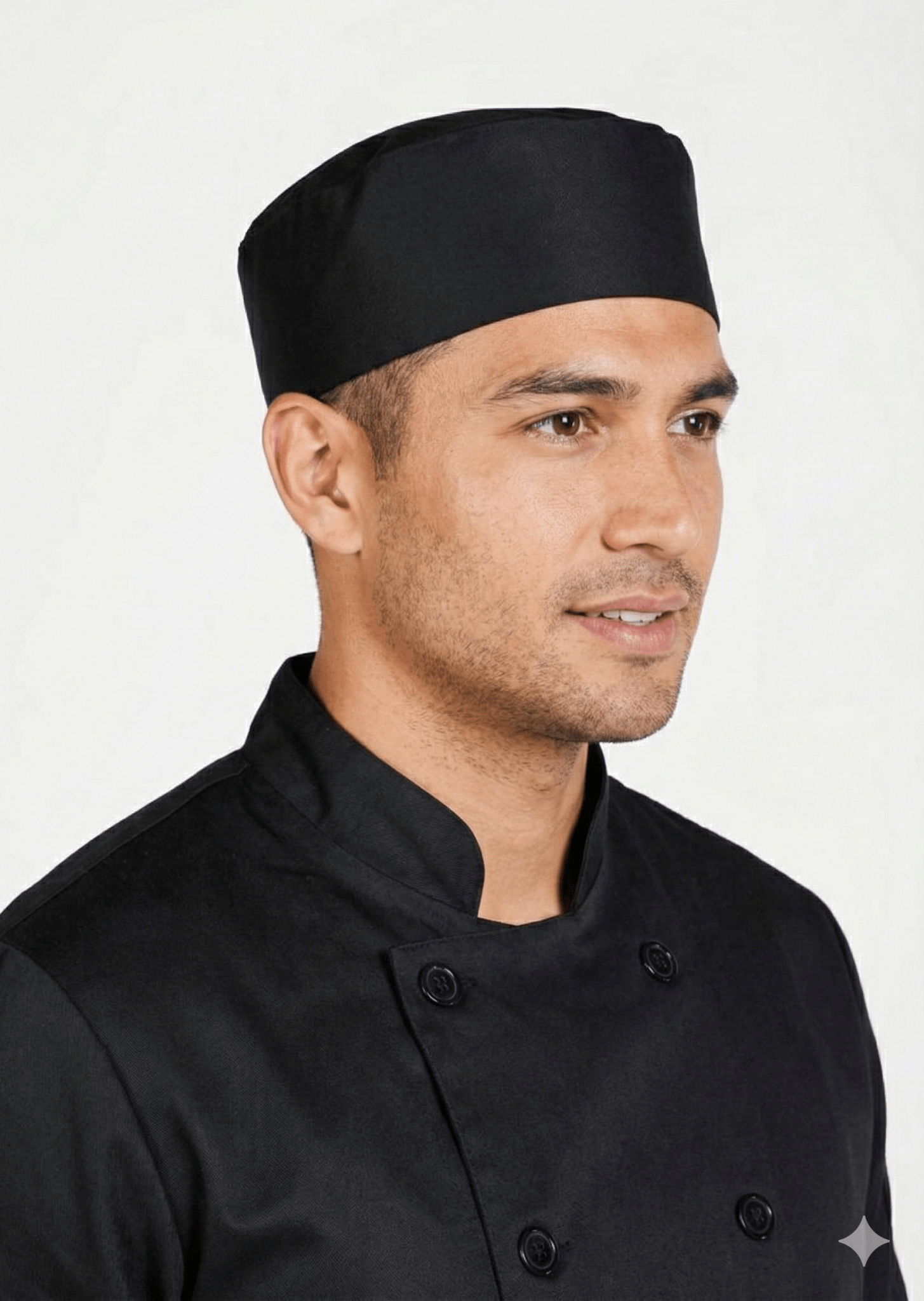 Pillbox Chef Hat – Adjustable Solid TopMobbCF450-BLACK