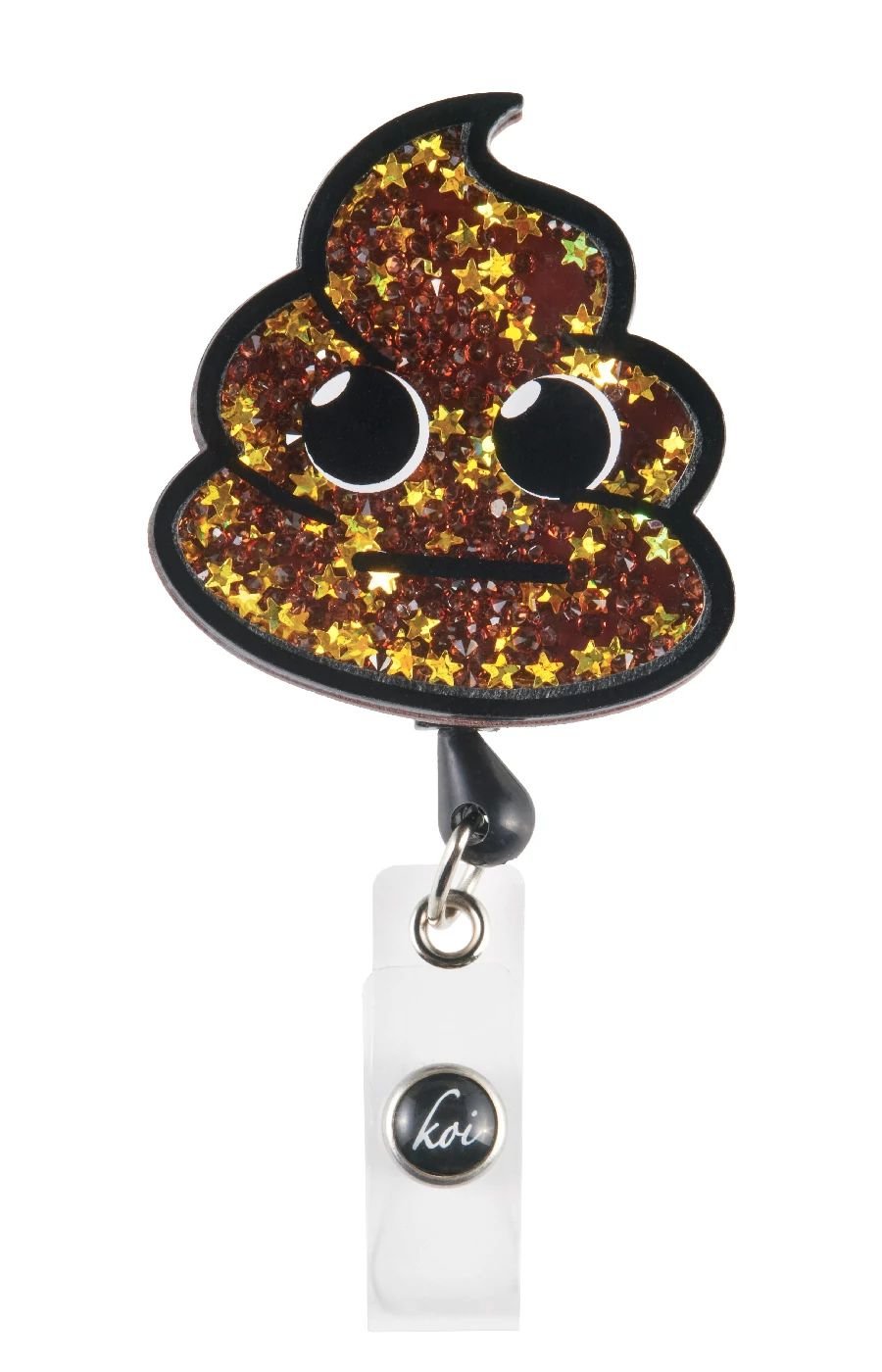 Poop Emoji – Retractable ID Badge ReelkoiA156-POO