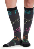 Pop Beats Compression SocksCherokee LegwearPRINTSUPPORT-PPBT