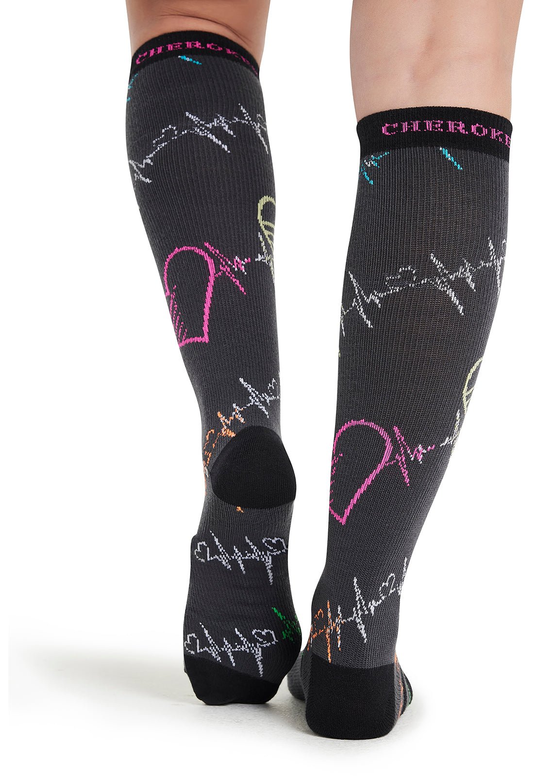 Pop Beats Compression SocksCherokee LegwearPRINTSUPPORT-PPBT