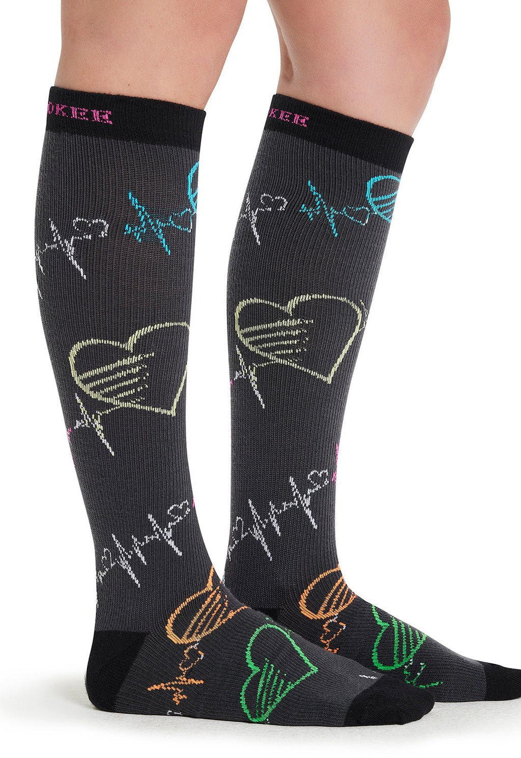 Pop Beats Compression SocksCherokee LegwearPRINTSUPPORT-PPBT