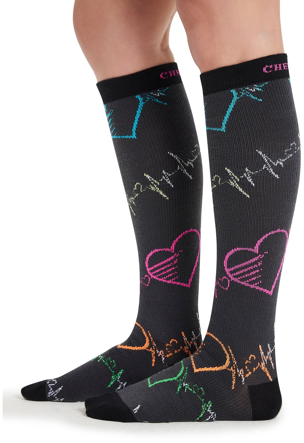 Pop Beats Compression SocksCherokee LegwearPRINTSUPPORT-PPBT