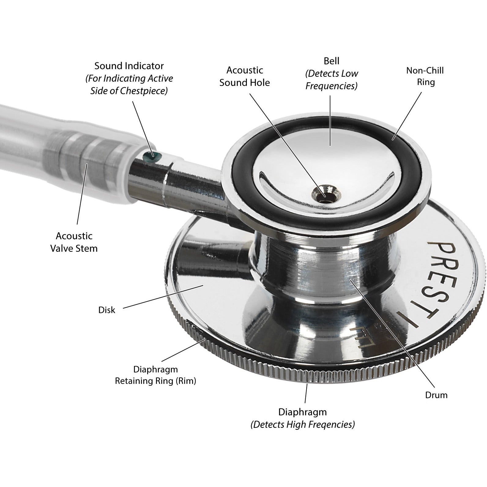 Prestige Medical Dual Head Stethoscope Stethoscope Prestige Medical   