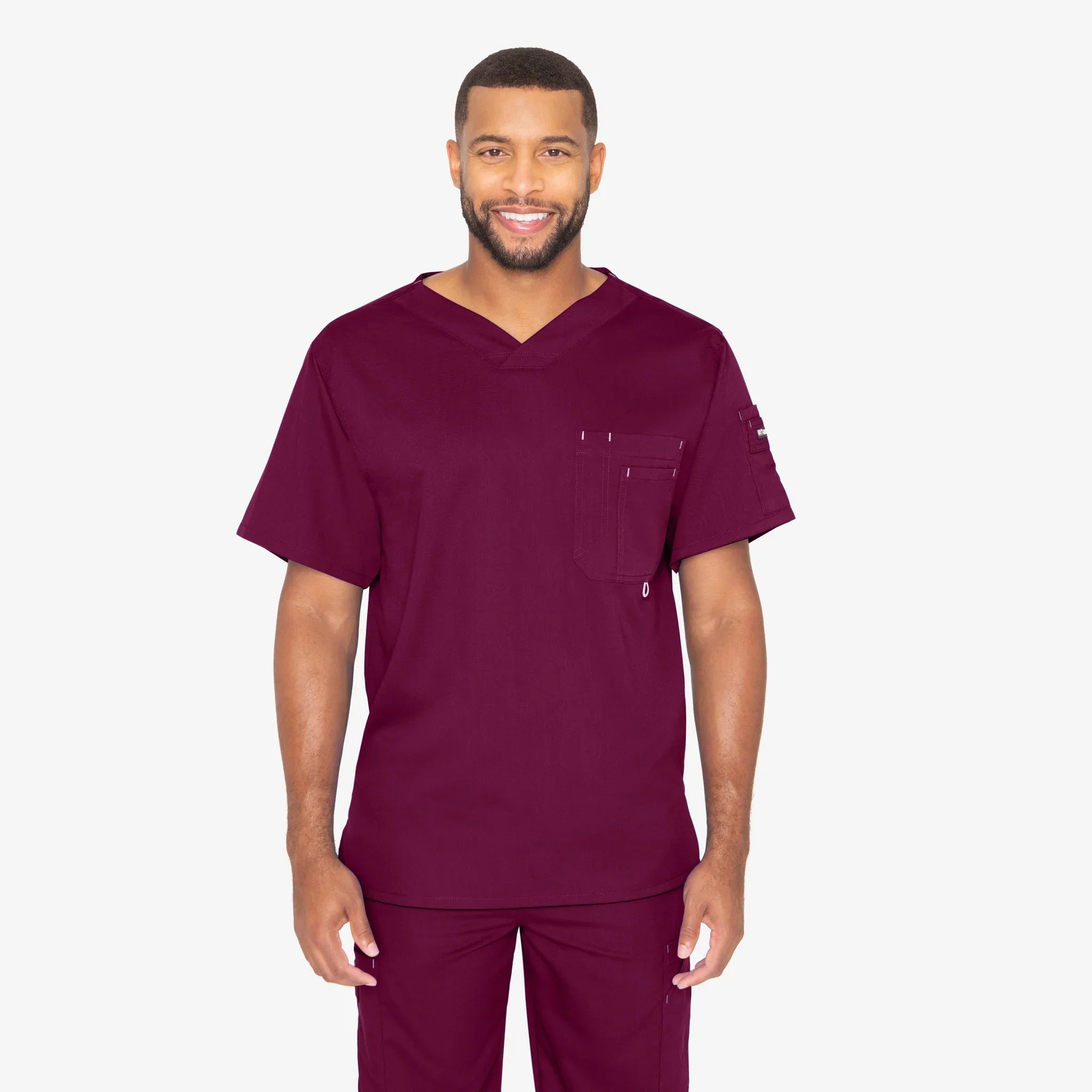 Preston Men's Scrub TopGrey's Anatomy Classic0107-WINE-XS