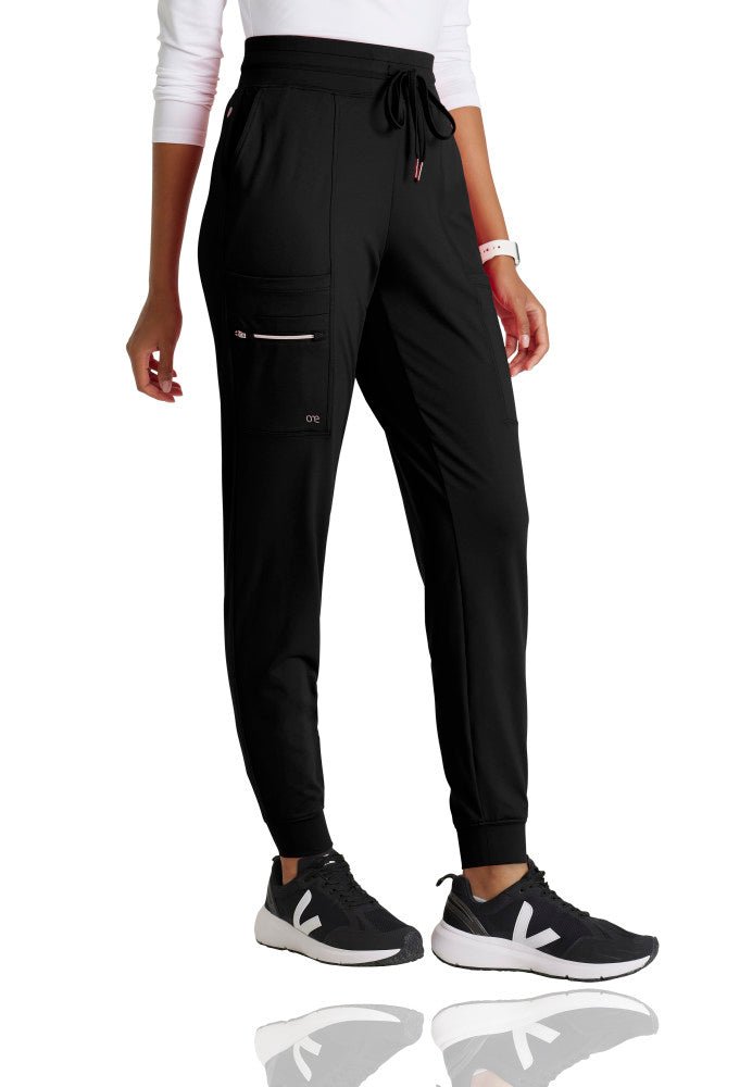 Pro Knit 5 - Pocket Drawcord Waist Jogger Scrub PantBarco One Performance KnitBOP631-BLACK-XXS