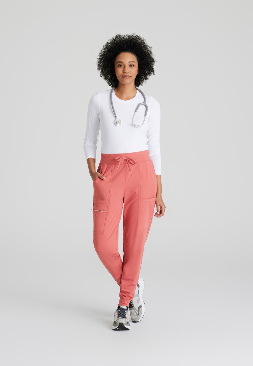 Pro Knit 5 - Pocket Drawcord Waist Jogger Scrub PantBarco One Performance KnitBOP631-GINGER-XXS