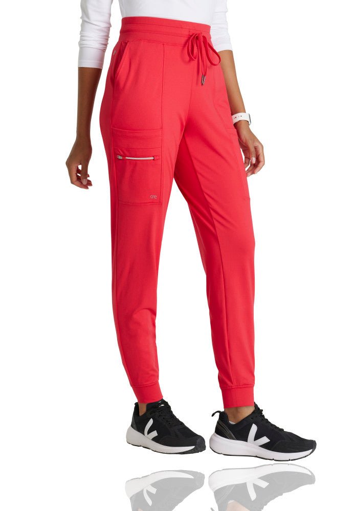 Pro Knit 5 - Pocket Drawcord Waist Jogger Scrub PantBarco One Performance KnitBOP631-GRENADINE-XXS