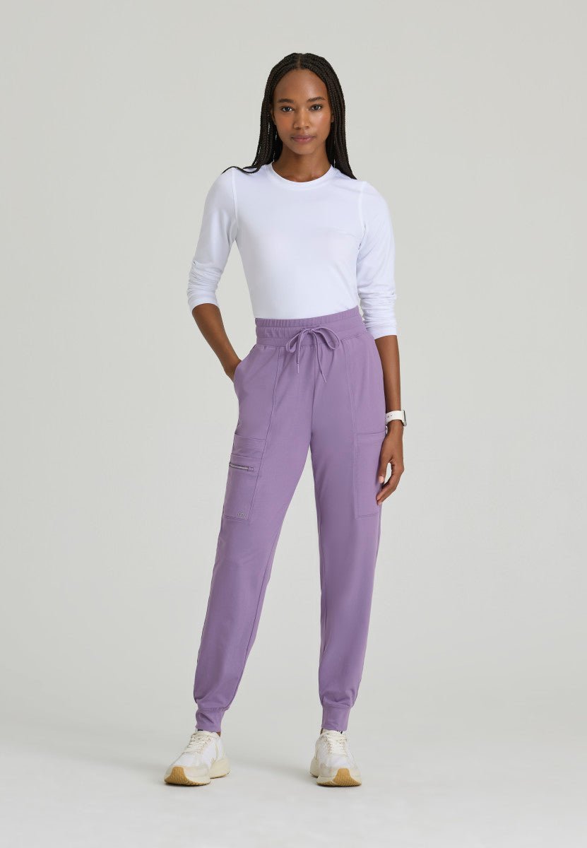 Pro Knit 5 - Pocket Drawcord Waist Jogger Scrub PantBarco One Performance KnitBOP631-LAVENDER-XXS