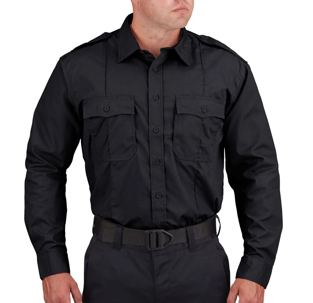 Men's Duty Shirt - Long Sleeve Ripstop Men's Uniform Shirt Propper Dark Navy XS