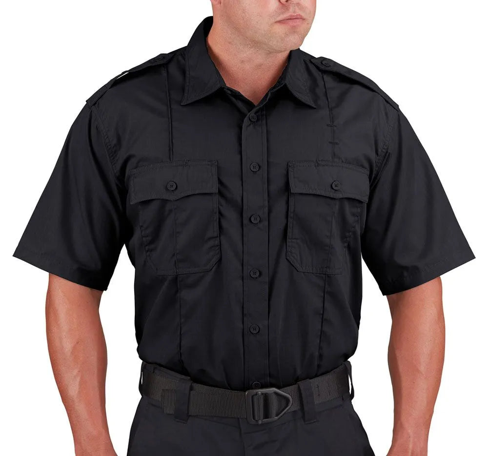 Men's Duty Shirt - Short Sleeve Ripstop Men's Uniform Shirt Propper Dark Navy XS