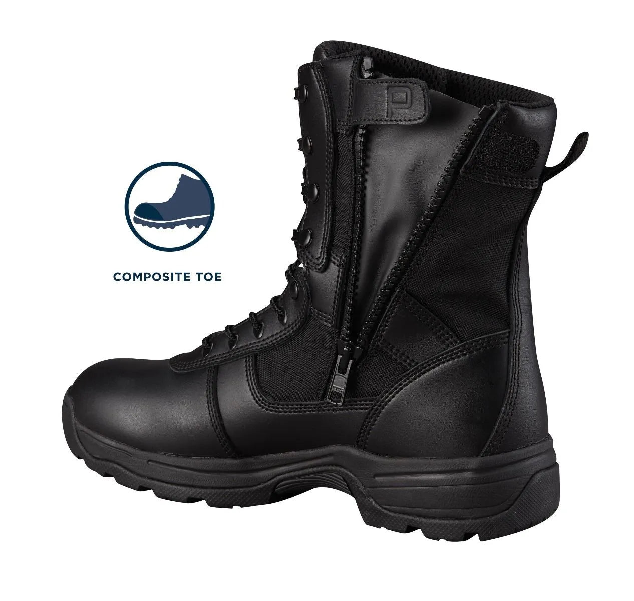 CTS 8" Side Zip Boot Waterproof Composite Toe Work Boots Propper