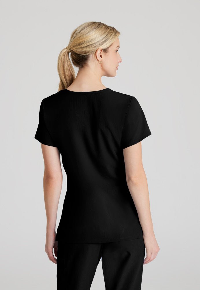 Reliance Crossover Scrub TopSkechers by BarcoSK102-BLACK-XXS