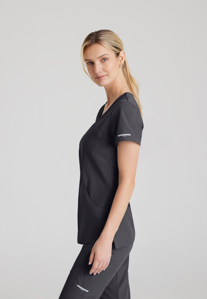 Reliance Crossover Scrub TopSkechers by BarcoSK102-PEWTER-XXS