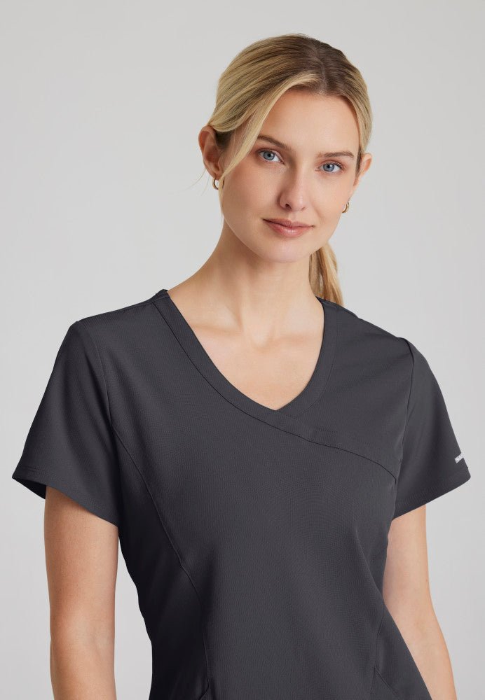 Reliance Crossover Scrub TopSkechers by BarcoSK102-PEWTER-XXS