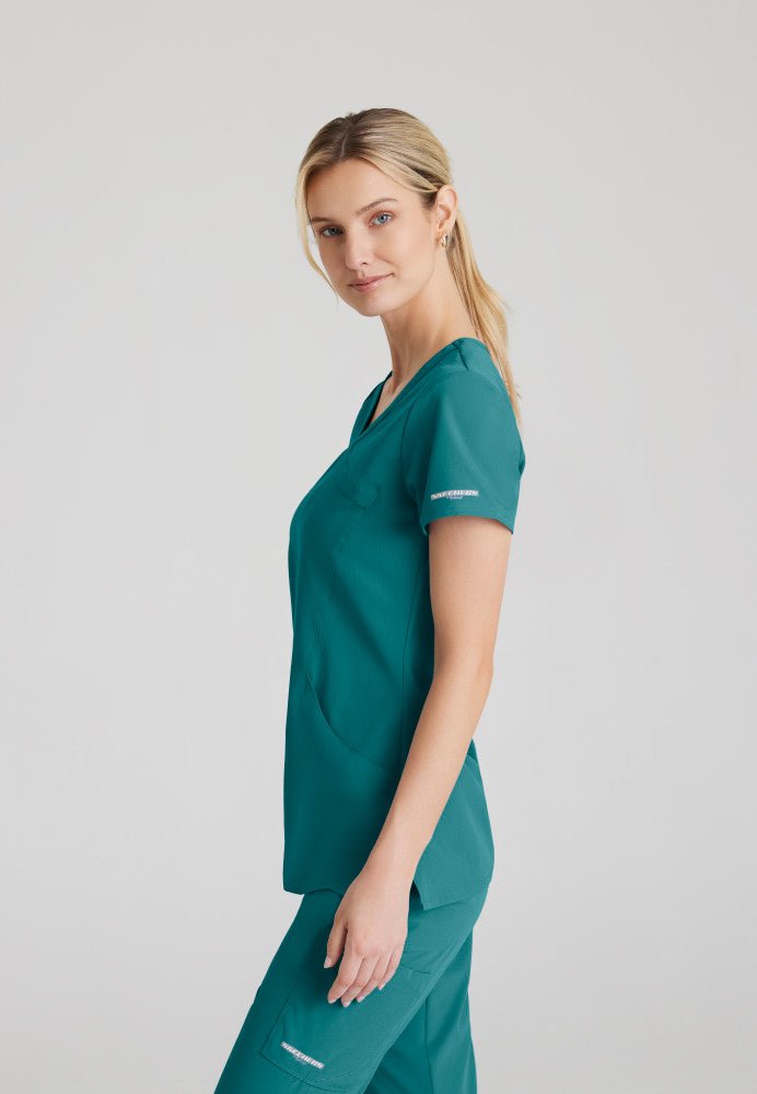 Reliance Crossover Scrub TopSkechers by BarcoSK102-TEAL-XXS