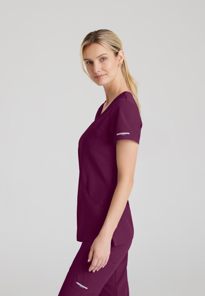 Reliance Crossover Scrub TopSkechers by BarcoSK102-WINE-XXS