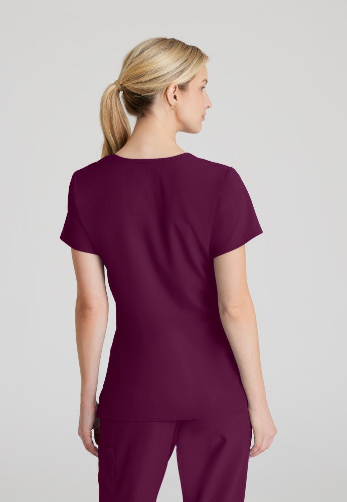 Reliance Crossover Scrub TopSkechers by BarcoSK102-WINE-XXS