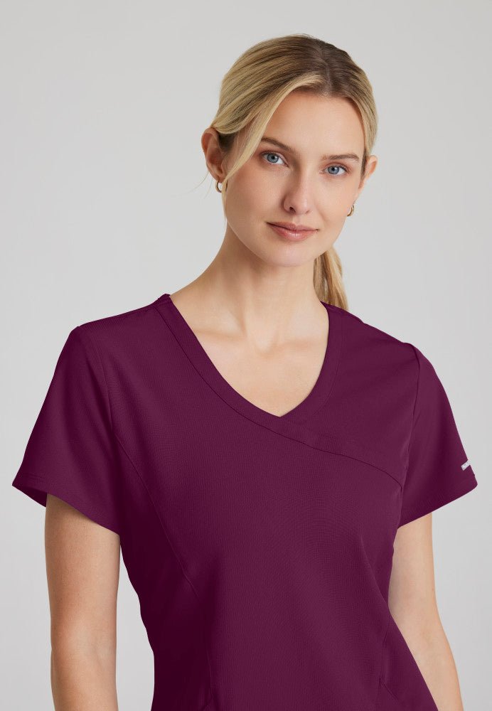 Reliance Crossover Scrub TopSkechers by BarcoSK102-WINE-XXS