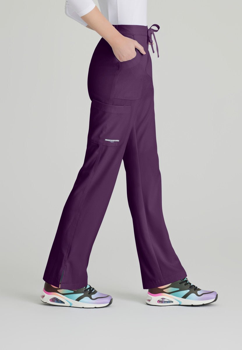 Reliance Mid - Rise Scrub PantSkechers by BarcoSK201-EGGPLANT-XXS