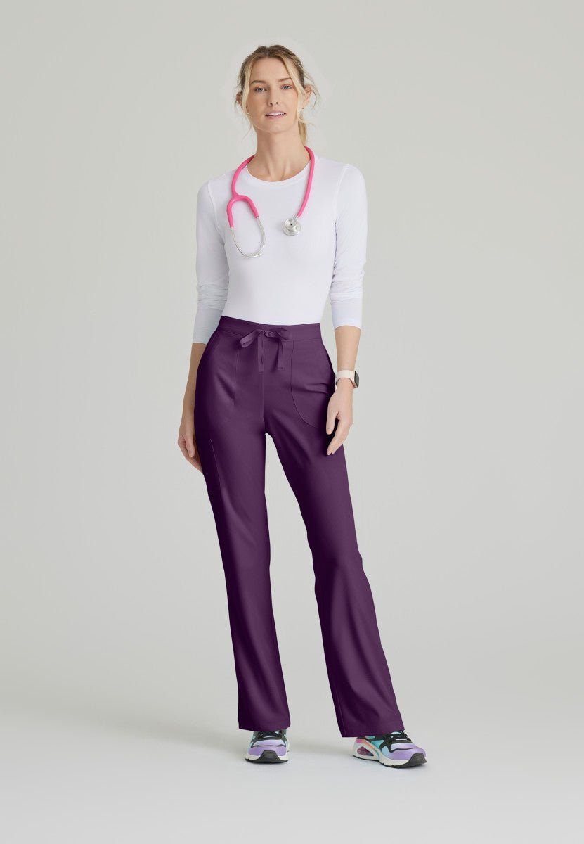 Reliance Mid - Rise Scrub PantSkechers by BarcoSK201-EGGPLANT-XXS