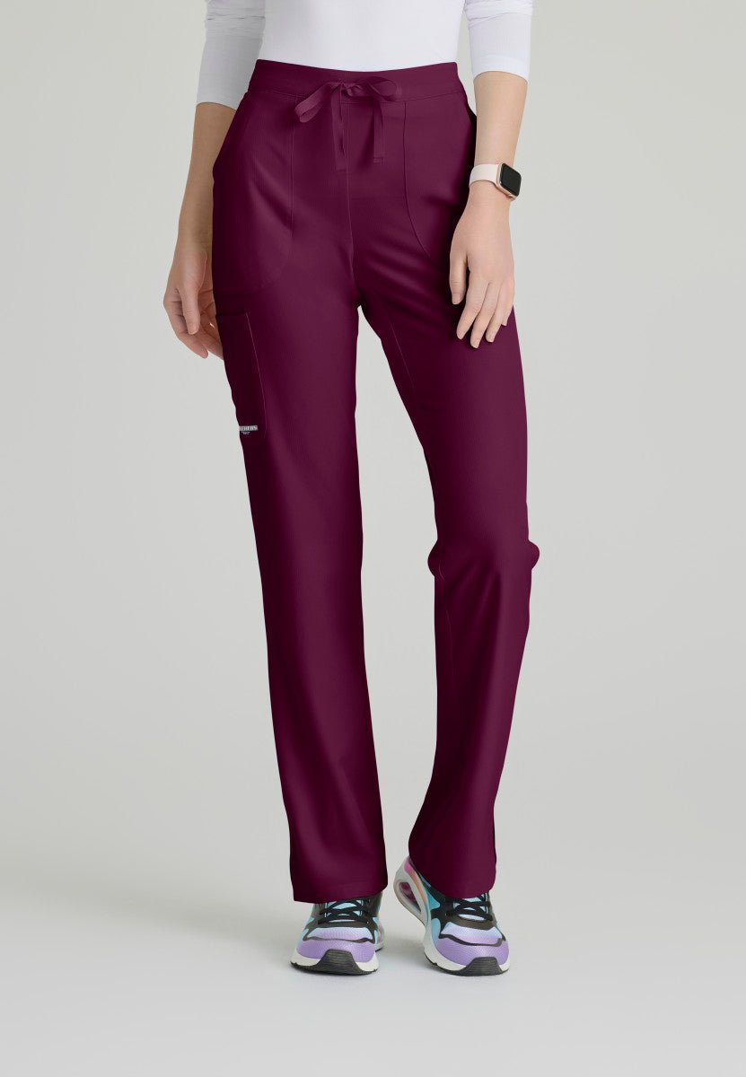 Reliance Mid - Rise Scrub PantSkechers by BarcoSK201-WINE-XXS