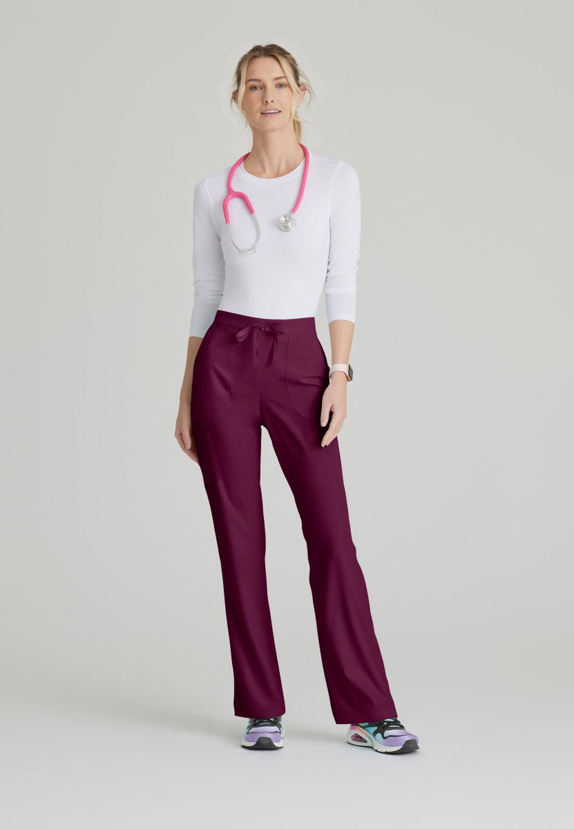 Reliance Mid - Rise Scrub PantSkechers by BarcoSK201-WINE-XXS