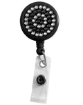 Rhinestone Black – Retractable ID Badge HolderPrestige MedicalS13-RBK