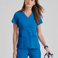 Grey's Anatomy - Riley Scrub Top Women's Scrub Top Grey's Anatomy Classic Royal Blue XXS 