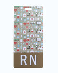 Khaki Clinical Gear RN Badge Buddy